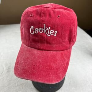 Cookies red strap back Logo embroidered hat